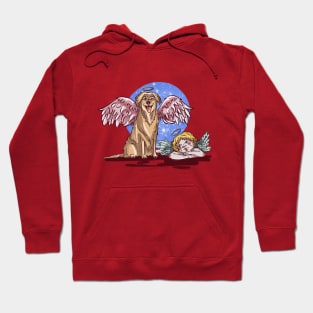 Baby and Dog angel Hoodie